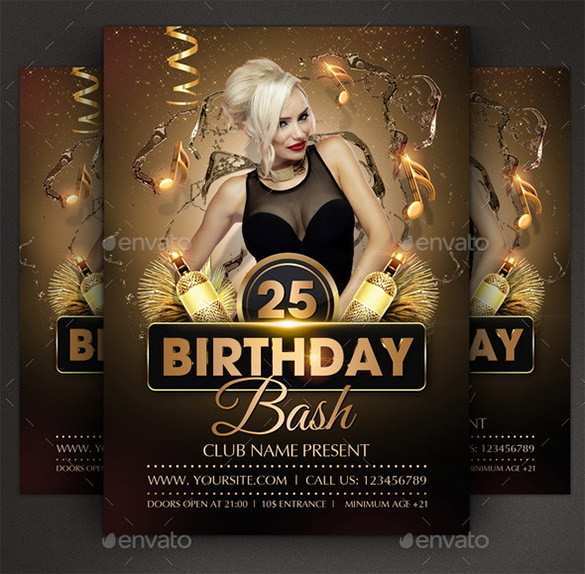 46 Customize Birthday Party Invitation Flyer Template Templates with Birthday Party Invitation Flyer Template