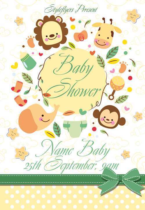 46 Customize Our Free Baby Shower Flyer Templates Free Formating by Baby Shower Flyer Templates Free