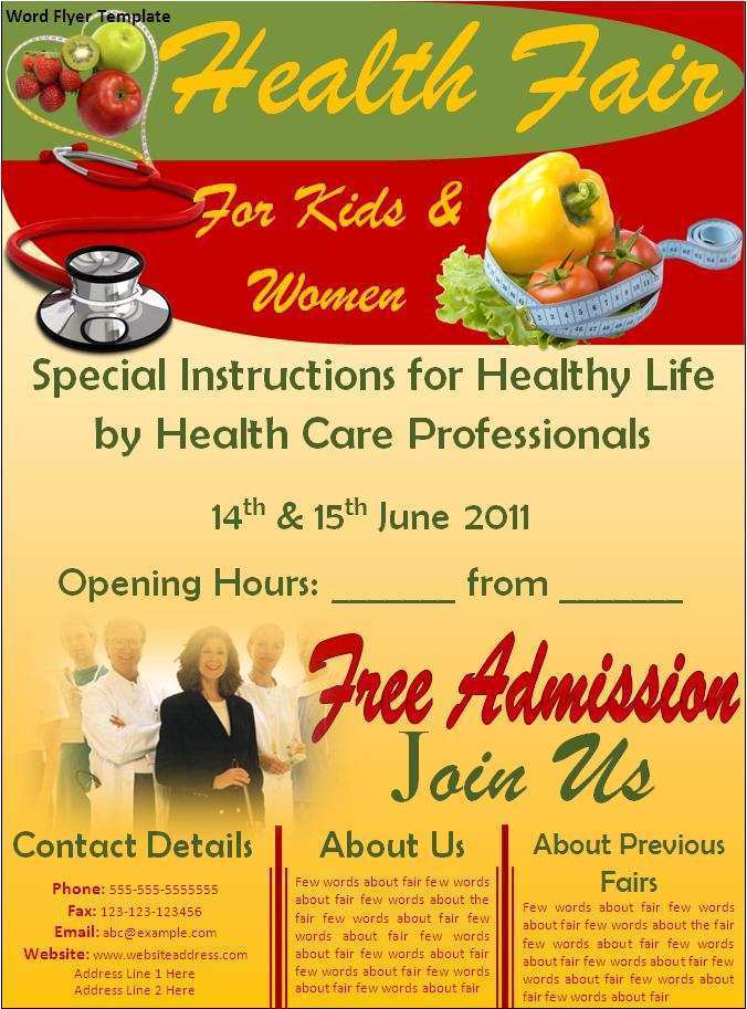 Health Fair Flyer Template