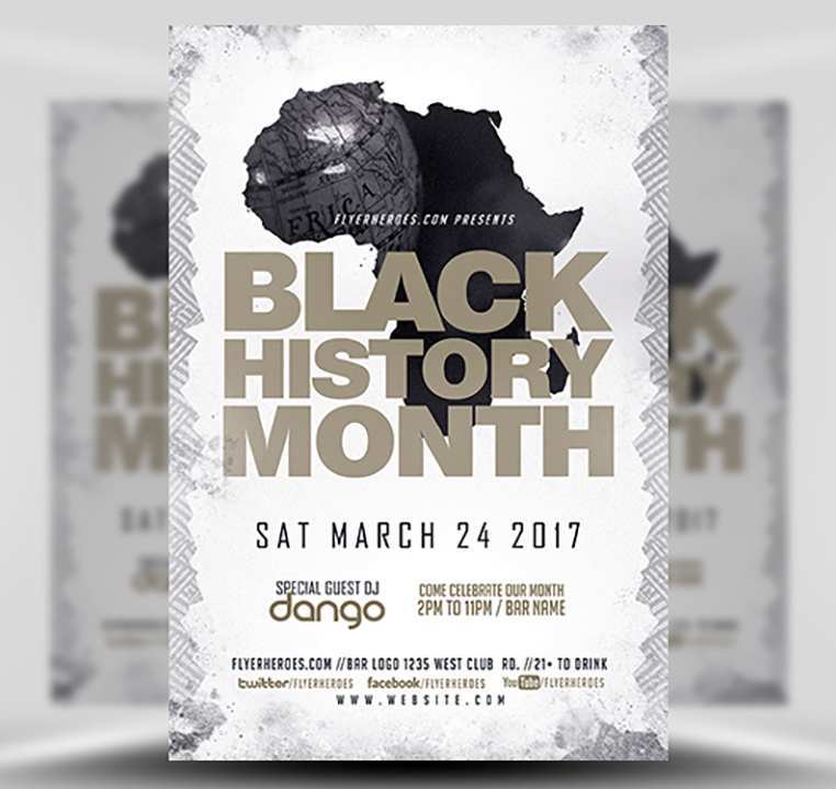 46 Format Black History Month Flyer Template for Ms Word by Black History Month Flyer Template