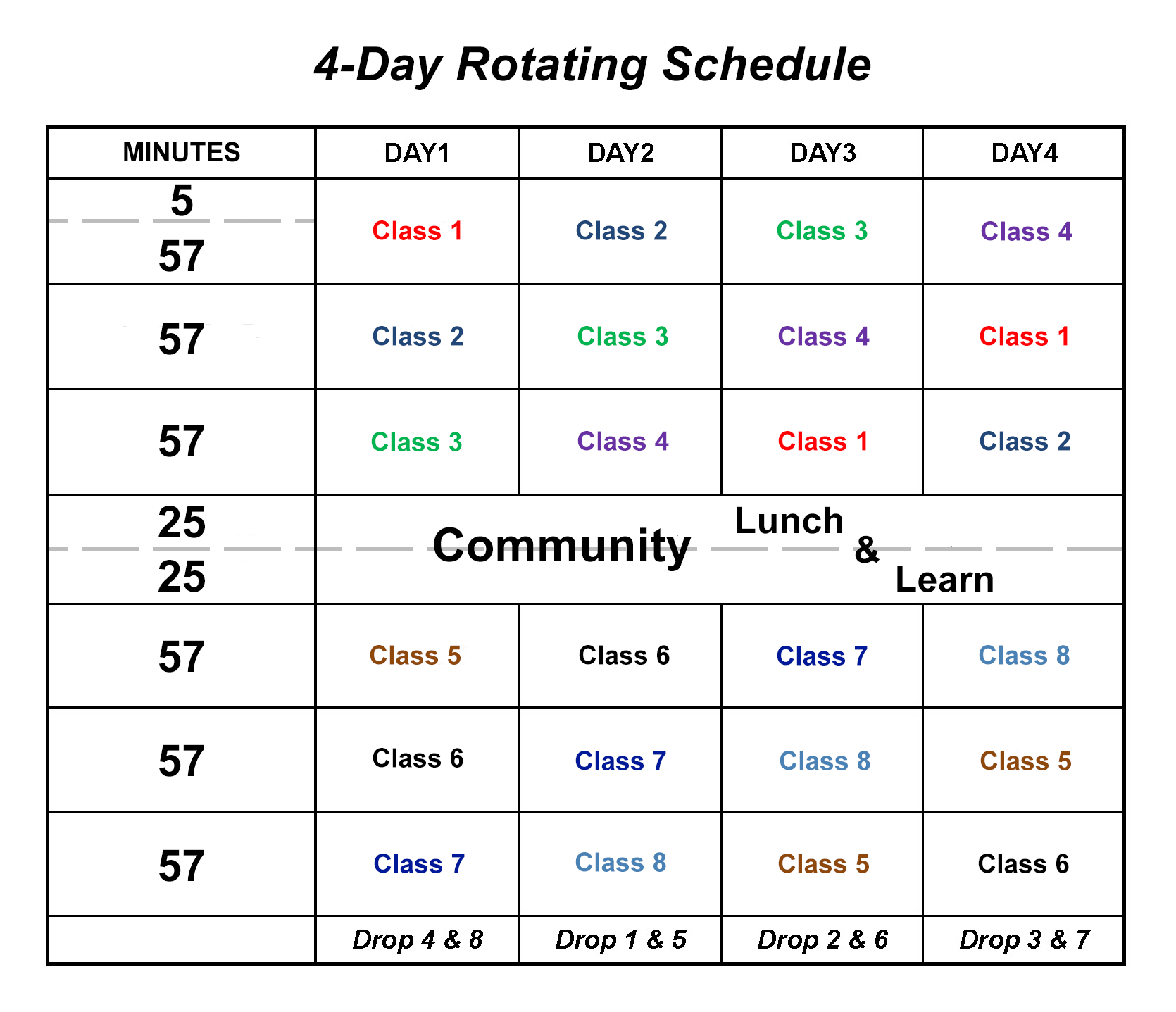 46 Free 6 Day School Schedule Template Maker with 6 Day School Schedule Template