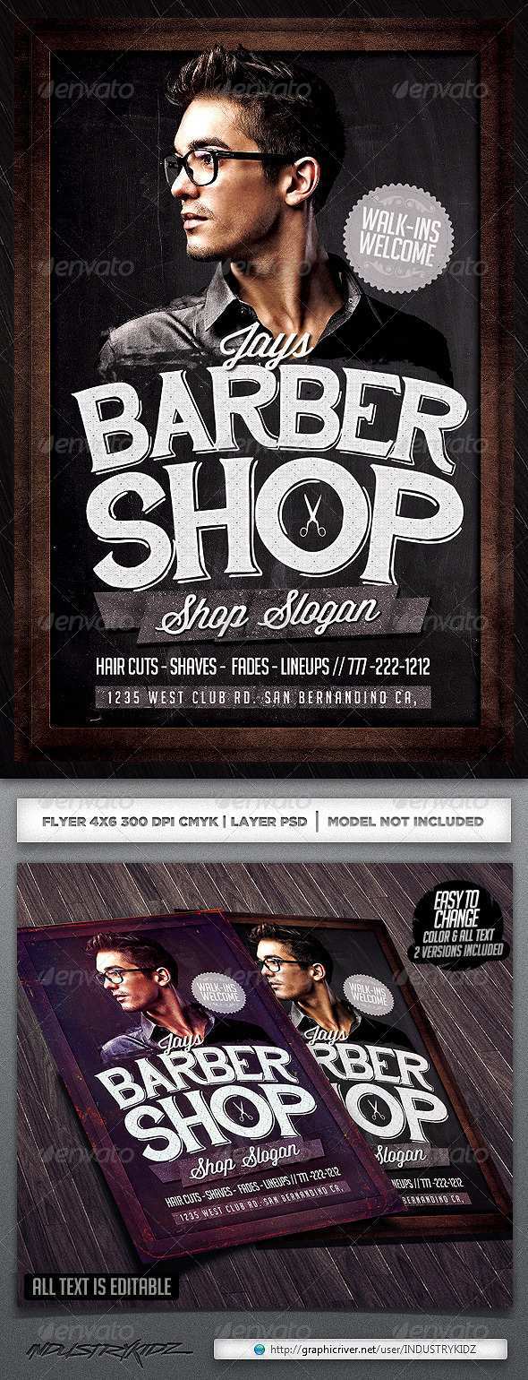 46 Free Barber Shop Flyer Template Free in Word with Barber Shop Flyer Template Free