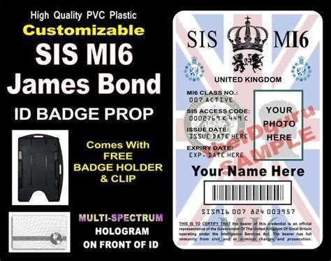 46 Free Printable James Bond Id Card Template Photo by James Bond Id Card Template