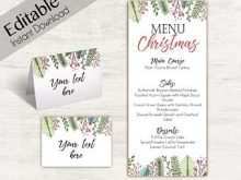 46 Free Printable Place Card Template For Christmas in Photoshop with Place Card Template For Christmas