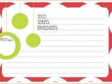 46 Free Recipe Card Template For Christmas Maker for Recipe Card Template For Christmas