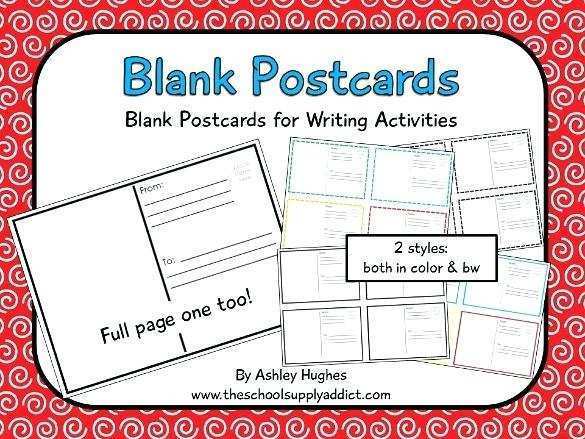 46 How To Create Blank Postcard Template With Lines Formating for Blank Postcard Template With Lines