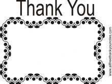 46 How To Create Free Thank You Card Template Black And White Layouts with Free Thank You Card Template Black And White