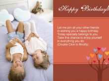 Happy Birthday Greeting Card Template Photoshop