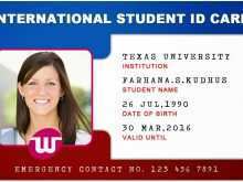 46 Online University Id Card Template With Stunning Design with University Id Card Template