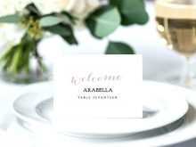 Wedding Tent Card Template Word