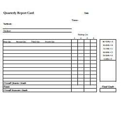 46 Printable Homeschool High School Report Card Template Free Photo with Homeschool High School Report Card Template Free