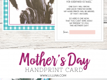 46 Printable Mother S Day Handprint Card Now with Mother S Day Handprint Card