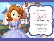46 Printable Sofia Birthday Card Template in Photoshop for Sofia Birthday Card Template