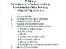46 Report Jhsc Meeting Agenda Template for Ms Word with Jhsc Meeting Agenda Template
