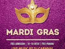 Mardi Gras Flyer Template