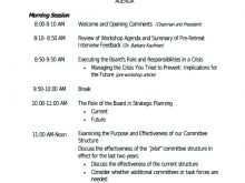 Board Retreat Agenda Template