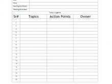 Union Meeting Agenda Template