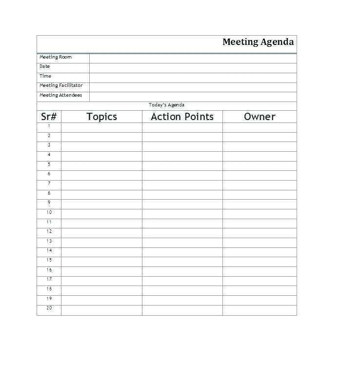 46 Standard Union Meeting Agenda Template Layouts with Union Meeting ...