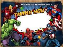 46 The Best Avengers Thank You Card Template With Stunning Design by Avengers Thank You Card Template
