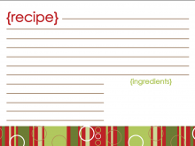 46 The Best Editable Recipe Card Template Christmas Layouts for Editable Recipe Card Template Christmas