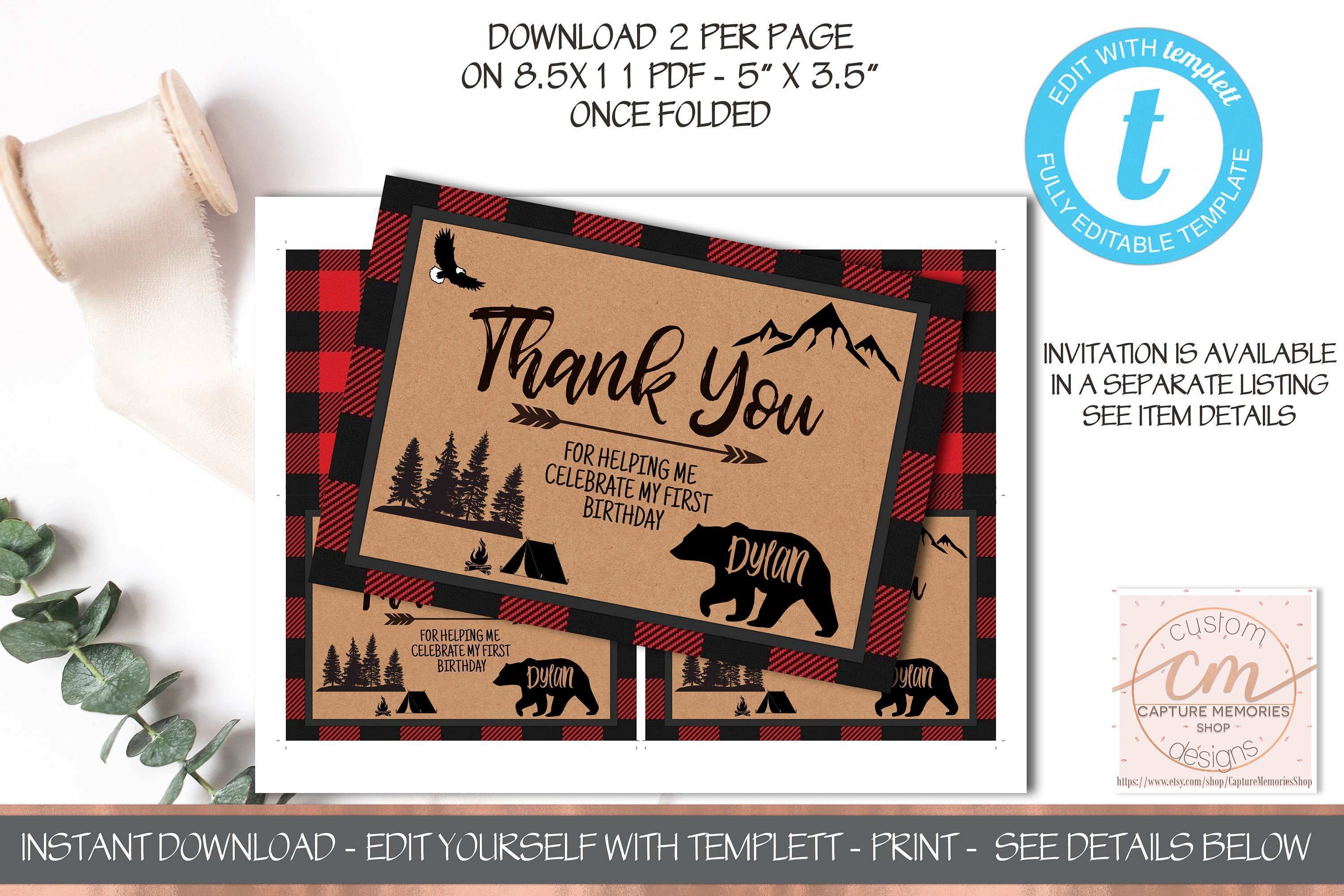 46 The Best One Page Thank You Card Template Layouts for One Page Thank You Card Template