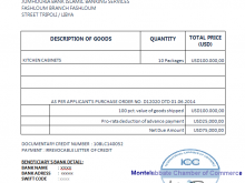 46 Visiting Invoice Template For Letter Of Credit for Invoice Template For Letter Of Credit