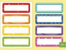 Name Card Template Eyfs