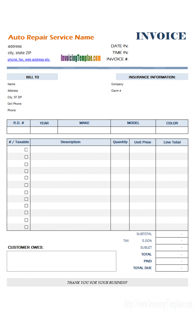 47 Adding Marine Repair Invoice Template Templates by Marine Repair Invoice Template