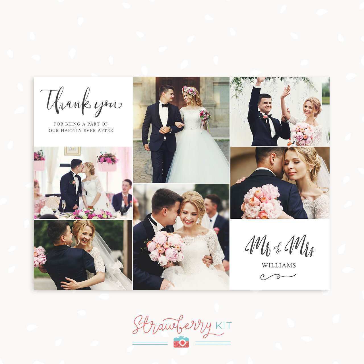 47 Adding Thank You Card Collage Template in Photoshop for Thank You Card Collage Template