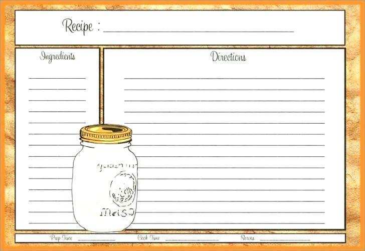 47 Adding Word Recipe Card Template 3X5 Download with Word Recipe Card Template 3X5