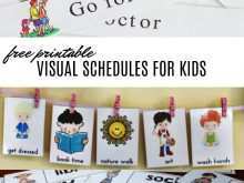 47 Best Visual Schedule Template Printable Photo for Visual Schedule Template Printable