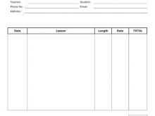 47 Blank Invoice Template For Musician Download for Invoice Template For Musician