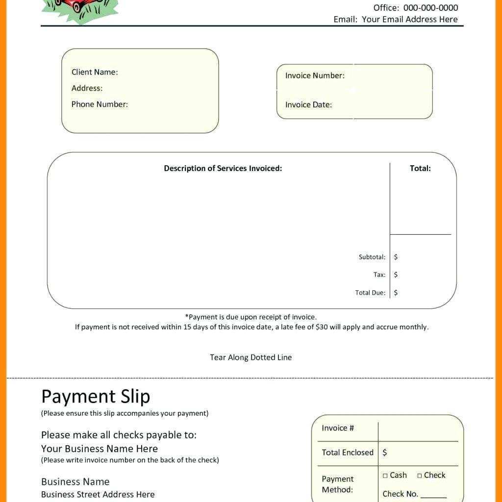 Lawn Service Invoice Template Excel from legaldbol.com