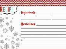 47 Blank Template For Christmas Recipe Card Photo with Template For Christmas Recipe Card