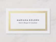 Name Card Border Template