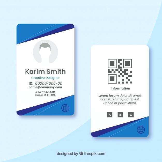 Student Id Template Editable Free Word