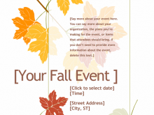 47 Creating Fall Flyer Templates For Free Layouts by Fall Flyer Templates For Free