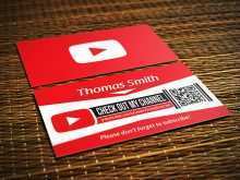 47 Creative Business Card Template For Youtube Templates with Business Card Template For Youtube