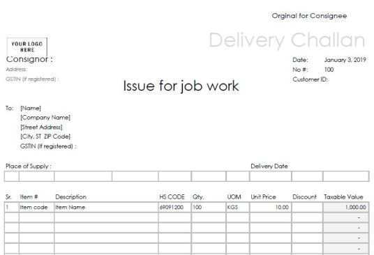 47 Creative Job Work Invoice Format Under Gst Pdf Photo for Job Work Invoice Format Under Gst Pdf