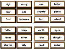 47 Creative Vocabulary Word Flash Card Template in Photoshop by Vocabulary Word Flash Card Template