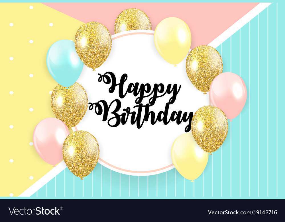 happy birthday illustrator template free download