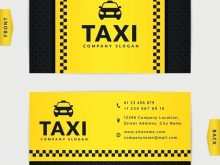 Taxi Driver Business Card Template Free Download