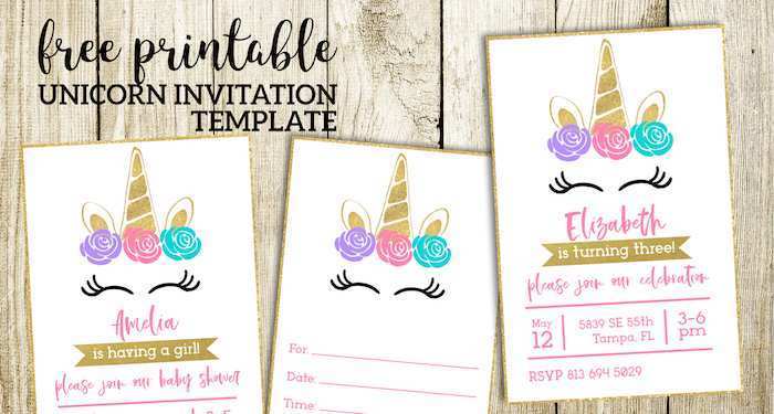 47 Customize Unicorn Card Template Free Formating with Unicorn Card Template Free