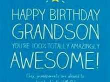 47 Format Birthday Card Template For Grandson Templates by Birthday Card Template For Grandson
