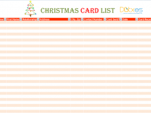 47 Format Christmas Card Register Template PSD File by Christmas Card Register Template