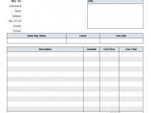 Uk Contractor Invoice Template