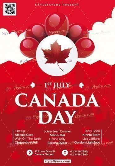 47 Free Canada Day Flyer Template In Photoshop For Canada Day Flyer Template Cards Design Templates