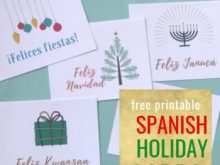 Christmas Card Template Spanish