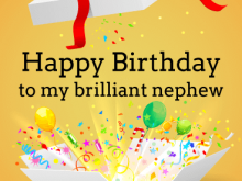 47 Free Printable Birthday Card Template For Nephew by Birthday Card Template For Nephew
