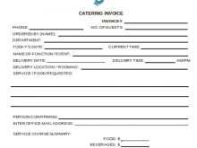 47 Free Printable Blank Catering Invoice Template Now with Blank Catering Invoice Template